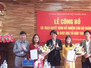 Công bố quyết định bổ nhiệm cán bộ quản lý ngành Giáo dục và Đào tạo