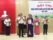 Hội thi Ban tuyên giáo cơ sở giỏi cụm 1 năm 2019 