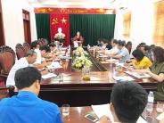 Thường trực Huyện ủy Nghĩa Đàn làm việc với UBMTTQ và các tổ chức đoàn thể huyện.