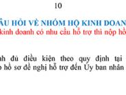 Hỏi đáp về hỗ trợ do dịch Covid - 19: Đối tượng nhóm hộ kinh doanh