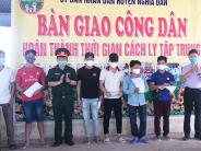 Bàn giao 32 công dân hoàn thành thời gian cách ly y tế tập trung đợt 2 trở về địa phương