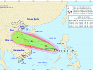 Dự báo bão số 5 gây mưa lớn ở Nghệ An từ 18 đến 20/9