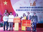 Trường mầm non Nghĩa Hồng đạt chuẩn Quốc gia mức độ 2 và đón nhận cờ thi đua UBND tỉnh 