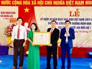 Trường Mầm non Nghĩa An trường chuẩn Quốc gia mức độ 1