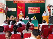 Đại biểu HĐND huyện khóa XIX tiếp xúc cử tri trước kỳ họp 16 