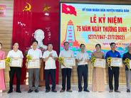 Kỷ niệm 75 năm Ngày Thương binh - Liệt sĩ 27/7 và  gặp mặt Người có công với cách mạng tiêu biểu 