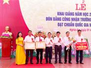 Trường THCS Nghĩa An  đón bằng chuẩn quốc gia mức độ 1