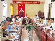 Ban Thường vụ Huyện ủy họp và cho ý kiến về tình hình phát triển kinh tế xã hội năm 2022,  kế hoạch phát triển kinh tế - xã hội năm 2023