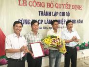 Công bố thành lập Chi bộ Đảng Công ty cổ phần lâm nghiệp tháng 5