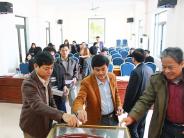Cơ quan Huyện ủy ủng hộ Tết vì người nghèo 2019