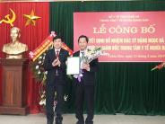 Lễ công bố quyết định bổ nhiệm giám đốc trung tâm Y tế huyện Nghĩa Đàn
