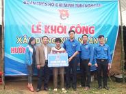 Nghĩa Trung khởi công xây dựng nhà nhân ái cho thanh niên dân tộc Thái