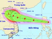 Bão số 4 giật cấp 12 có khả năng đổ bộ từ Thanh Hóa đến Quảng Bình