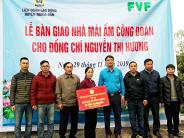 Bàn giao nhà mái ấm công đoàn cho công nhân