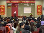 Tập huấn công tác truyền thông phòng, chống Covid-19 cho cán bộ giáo viên