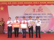 Trường THCS Nghĩa Trung đón nhận bằng công nhận đạt chuẩn Quốc gia