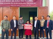 Lễ bàn giao nhà tình nghĩa cho gia đình hộ nghèo