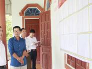 Đồng chí Phan Tiến Hải kiểm tra công tác chuẩn bị bầu cử tại Nghĩa Bình