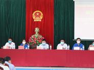 Ứng cử viên đại biểu HĐND huyện tiếp xúc cử tri xã Nghĩa Long