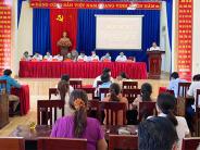 Hội nghị tiếp xúc cử tri với những người ứng cử Đại biểu HĐND huyện khóa XX, nhiệm kỳ 2021-2026 tại đơn vị bầu cử số 5
