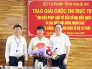 Nghĩa Đàn đạt giải nhất cuộc thi  trực tuyến "Tìm hiểu pháp luật về bầu cử đại biểu Quốc hội và đại biểu Hội đồng nhân dân"