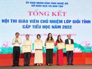12 giáo viên tiểu học của huyện Nghĩa Đàn được công nhận  giáo viên chủ nhiệm giỏi cấp tỉnh