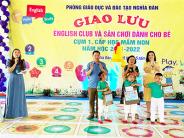 Giao lưu CLB tiếng Anh và sân chơi cho bé cụm 1 cấp học Mầm non 2021-2022