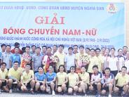 Giải bóng chuyền nam - nữ cơ quan HĐND - UBND huyện Nghĩa Đàn