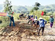 Nghĩa Thọ ra quân làm giao thông, thủy lợi năm 2022