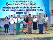 Nghĩa Lợi ra mắt CLB văn hóa dân gian dân tộc Thái