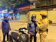 Tổ địa bàn cảnh sát giao thông Nghĩa Đàn, Phòng CSGT phối hợp Công an xã và Tổ 373 tuần tra kiểm soát đảm bảo trật tự ATGT