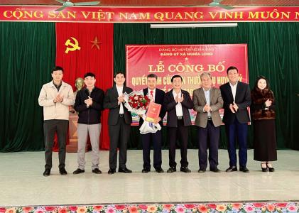 Đồng chí Trương Minh Hoài giữ chức Bí thư Đảng uỷ xã Nghĩa Long