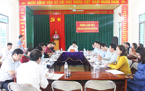 Thẩm tra NTM tại xã Nghĩa Yên